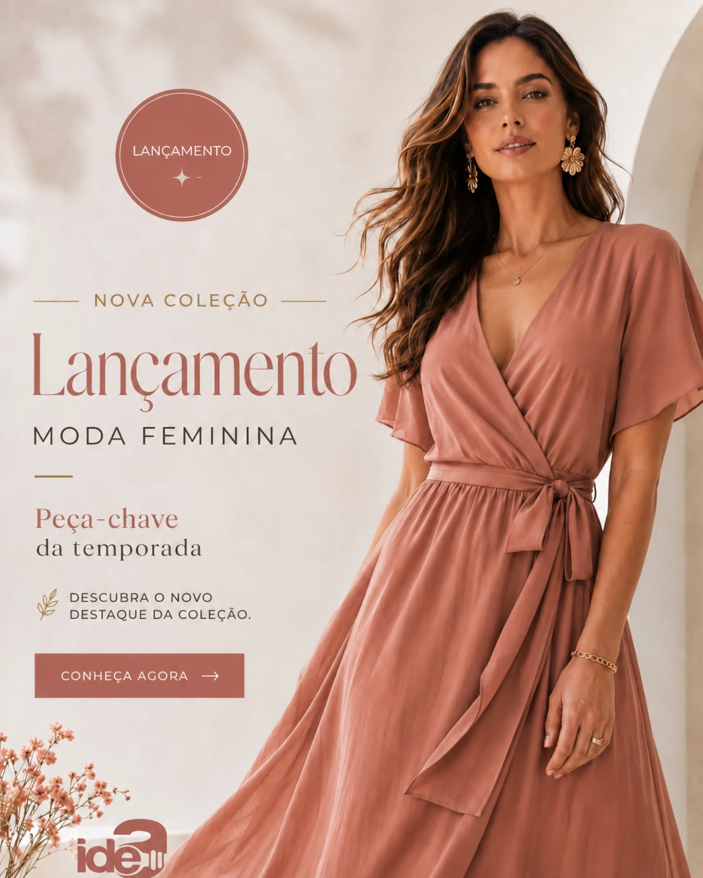 Arte promocional de moda — campanha de lançamento